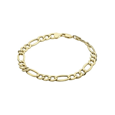 Mens 10k gold figaro bracelet deals