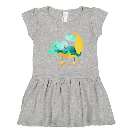 

Inktastic Napping Moon Dragon Gift Toddler Girl Dress