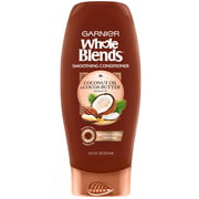 Garnier Whole Blends Frizz Control nourishing Daily Conditioner with Coconut oil & Cocoa Butter Extract, 12.5 fl oz