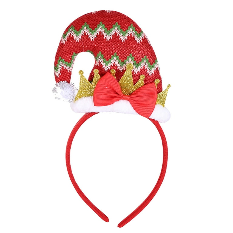 keusn candy cane and sequin mistletoe headband with gold tone glittery  christmas themed hair accessories for holiday parties sweater party  accessory 