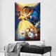 thumbnail image 4 of Tapiz de La Bella y la Bestia para hombre, dormitorio de niños, sala de estar, decoración de pared, 4 of 8