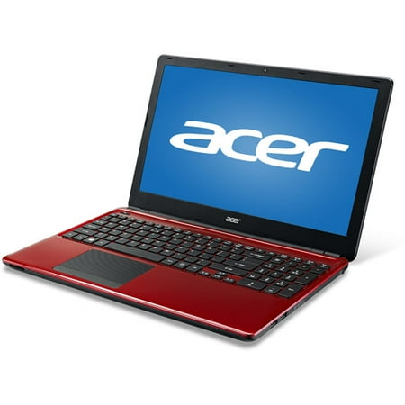 Acer Red 15.6" Aspire E1-532-35584G50Mnrr Laptop PC with Intel Pentium 3558U Dual-Core Processor, 4GB Memory, 500GB Hard Drive and Windows 7 Home Premium