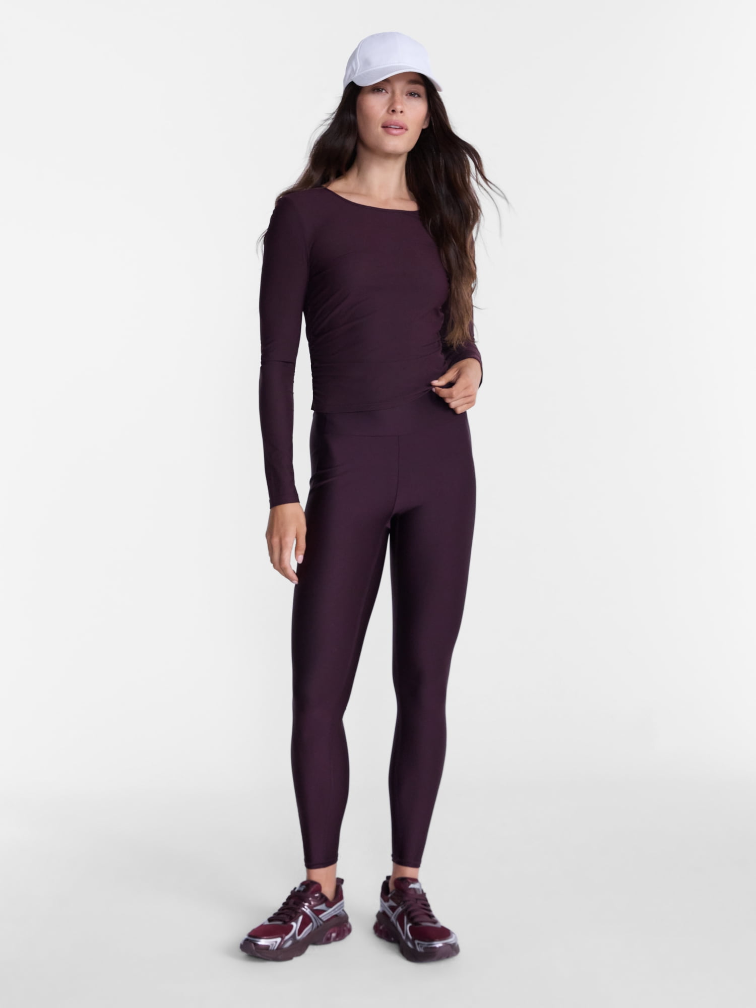 Avia Women's Shine Leggings, 27" Inseam, Sizes XS-XXXL