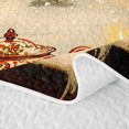 thumbnail image 5 of Erosebridal Window Scene Bed Spread Queen 3pcs,Winter Evening Queen Coverlet Set,Gold,1 Quilt and 2 Pillowcases, 5 of 7