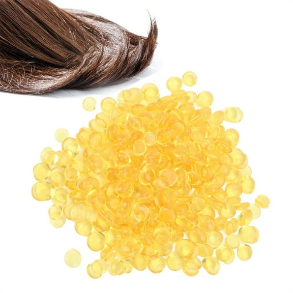 Triani 1Pack Yellow Keratin Pellets Glue Tips 100g Hot Fusion Extensions Tool for Hair Extensions Keratin Granules Beads Fusion Extensions Tools