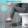 thumbnail image 5 of Yescom RV Toilet Porcelain Enamel Gravity Flush w/ Steel Step Stool for Camper, 5 of 10