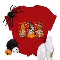 thumbnail image 5 of Women's Casual Pumpkin Print T Shirt Short Sleeve Crewneck Loose Fit Tee for Everyday, 5 of 6