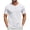 White, variant on Dianli Shirts for Men Solid-Color V‑Neck Short‑Sleeve Pullover T‑Shirt Lightweight Breathable Cotton‑Blend Relaxed‑Fit Top for Everyday & Travel