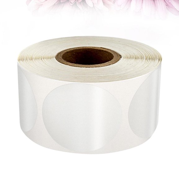 HOOWIFFY Bopp Round Sticker Roll 500Pcs Sealing Self-Adhesive Diy Food Packaging Supplies 1Inch Candy Bags