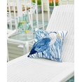 thumbnail image 4 of C&F Home Almohada azul y blanca con diseño de garza, diseño costero, playa tropical, vida marina, impresa, para interiores y exteriores, decoración de patio, 18.0 x 18.0 in, color azul, 4 of 5