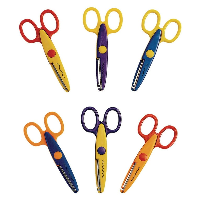 Colorations Crazy Cut Craft Scissors - Set of 12 