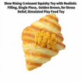 thumbnail image 3 of Slow Rising Croissant Squishy Toy with Filling, Single Piece, Golden Brown, for Relaxation, Simulated Play Toy, 3 of 4