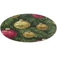 thumbnail image 5 of Christmas Balls Colorful Round Carpet Circle Rug Outdoor Patio Area Rug Washable Large Area Rugs Hallway Room Decor Fitness Mats, 5 of 8