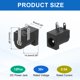 thumbnail image 2 of Uxcell 12pcs Conector de Alimentación DC5525, 30V 0.5A 5.5x2.5mm 3 Pines Hembra de Alimentación de CC, 2 of 6