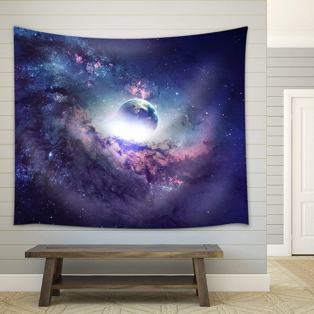 Wall26® Home Decor Red Galaxies 51x60 inches Fabric Tapestry