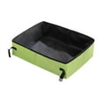 thumbnail image 3 of Cuenco para arena para gatos, tela Oxford, impermeable, bandeja para arena para gatos, para coche, avión, furgoneta Verde S, 3 of 8