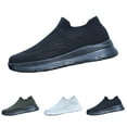 thumbnail image 2 of XIMIN Men's Knit Sock Sneakers Slip-on Walking Shoe Flat Pull-on Workout Lightweight Breathable Trainer Comfortable Fashion Sneakers Tennis Gym Sneakers, 2 of 7