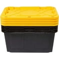 27 Gallon Storage Container Bin, Durable Stackable Storage Totes Box