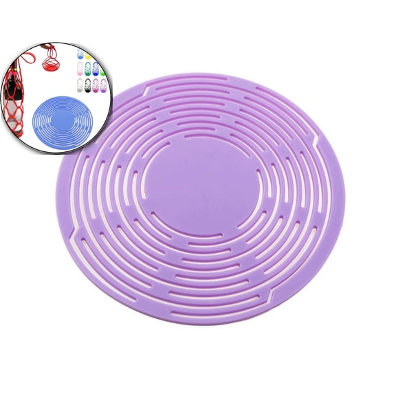 Wine Holder Handheld Bottle Mesh Coaster Silicone Mat Mesh Design for Comfortable to Hold for Party Present