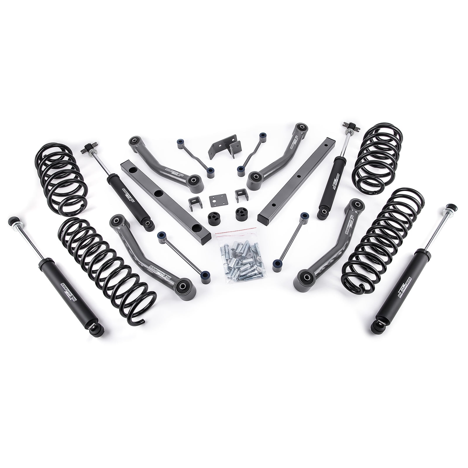 Maxpeedingrods 4" Lift Kit w/ Shocks Absorbers For Jeep Wrangler TJ 4WD 2003 2004 2005 2006