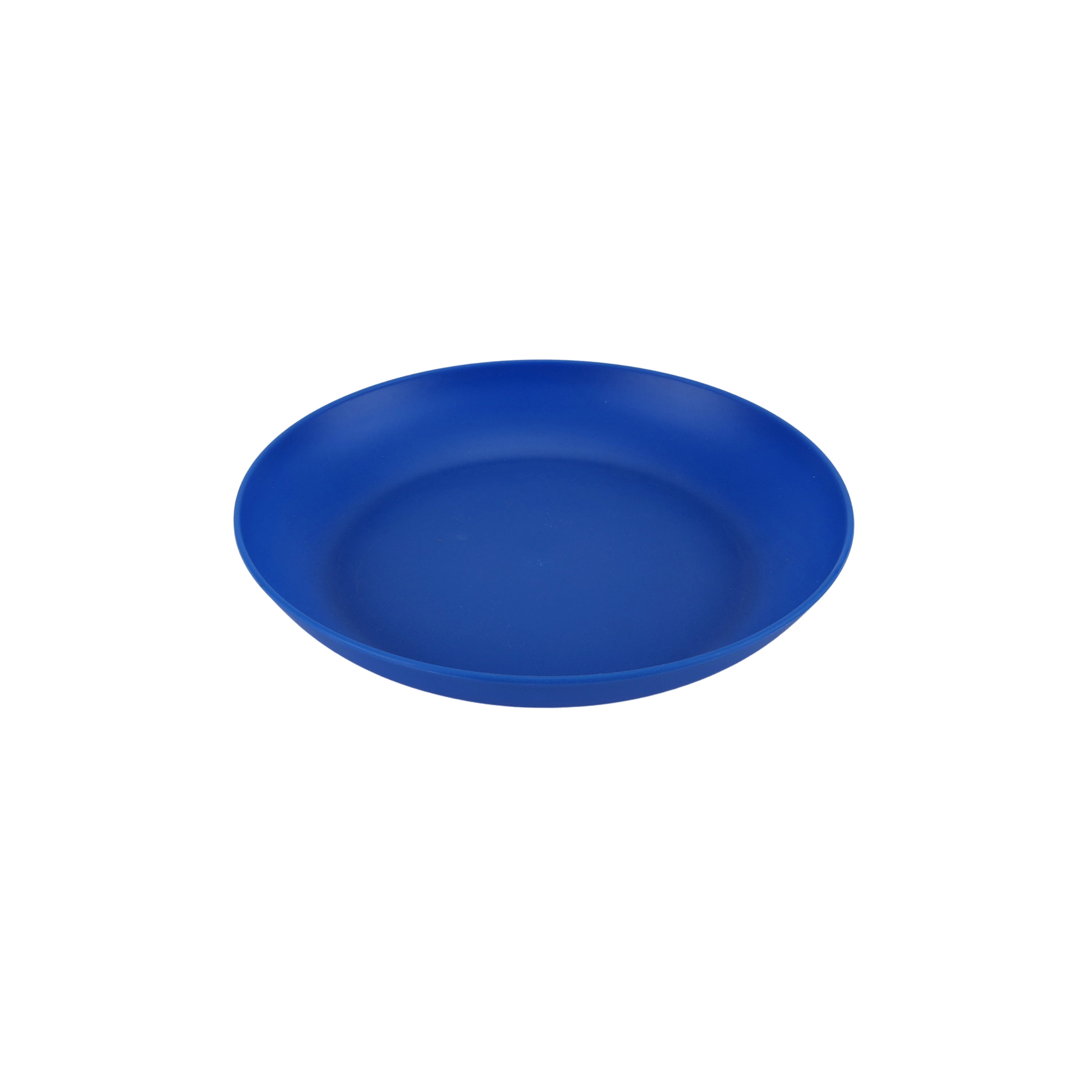 Your Zone 7.5 in Blue Plastic Round Kids Plate