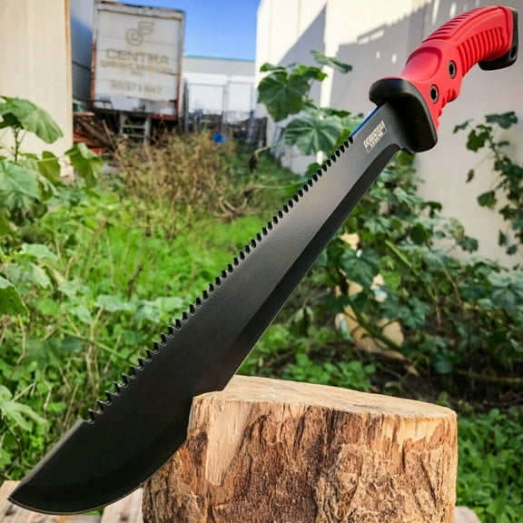 Blade Addict 9.5" Tactical Stainless Steel Sawback Machete