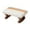 Beige, variant on CoudarTitie Foot Rest with Wooden Legs Rectangle Step Stool for Dining Bed Shoe Changing Green