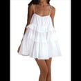 thumbnail image 2 of Vestido de Verano para Mujer, Minivestido Corto Holgado Sin Mangas con Tirantes Finos Ajustables L, 2 of 10
