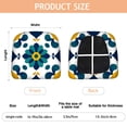 thumbnail image 3 of Yellow and Green Modern Art Geometric Seat Covers for Dining Room Chairs Set Of 6,Stretch Printed Washable Chair Seat Cover with Elastic Ties and Button,Removable Waterproof Couch Cushion Covers, 3 of 6