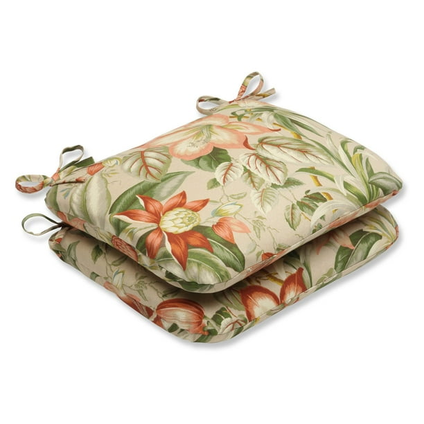 Pillow Perfect Outdoor/ Indoor Botanical Glow Tiger Stripe Rounded