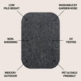 thumbnail image 3 of JONATHAN Y SHAPES 6 x 9 Area Rug, Miles Minimalist Radius Corner - Dark Gray, SHP100A-6, 3 of 7