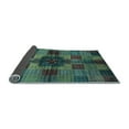 thumbnail image 2 of Ahgly Company Indoor Square Checkered Light Blue Modern Area Rugs, 4' Square, 2 of 4