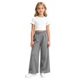 thumbnail image 4 of VV AVEORS Teen Girls Barrel Sweatpants High Waisted Fleece Baggy Casual School Sweat Pants With Pockets For Teen Girls Gray 140, 4 of 9
