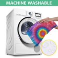 thumbnail image 6 of Colorful Rainbow Tie Dye Spiral Pattern Square Tablecloth,Waterproof Square Table Cover,Wipeable Spillproof Washable Table Cover for Home Kitchen Party Decor 60"x60"(152x152cm), 6 of 6