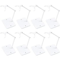 Action Figure Stand8Pcs Assembly Action Figure Display Holder Base Model Support Stand(White) for 6 inch Action Figures or Effects