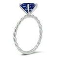 thumbnail image 2 of 2 ct Marquise Cut Simulated Tanzanite Solitaire 18K White Gold Womens Engagement Ring, 2 of 4