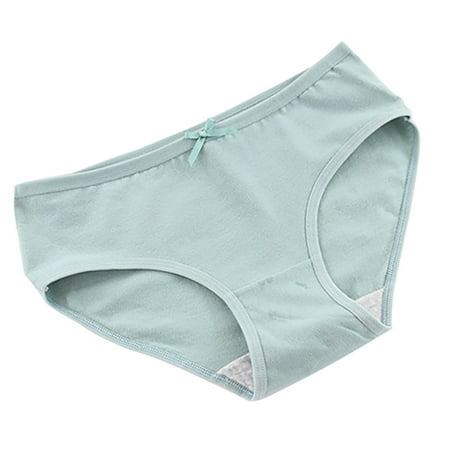 

dido Worallymy 3PCS Women Underwear Breathable Cotton Briefs Seamless Solid Color