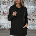 thumbnail image 2 of Vedolay Womens Plus Activewear Fashion Long Sleeve Crew Neck Shirt Womens Fashion Black,L, 2 of 5