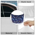 thumbnail image 6 of Uorisanigo Tie-Dye Printed Dragonfly Auto Hood Cover Portable Car Hood Cover Protector Washable Removable Car Hood Flag Cover Suitable for Auto Car Truck, Van, SUV, Pickup, 6 of 7