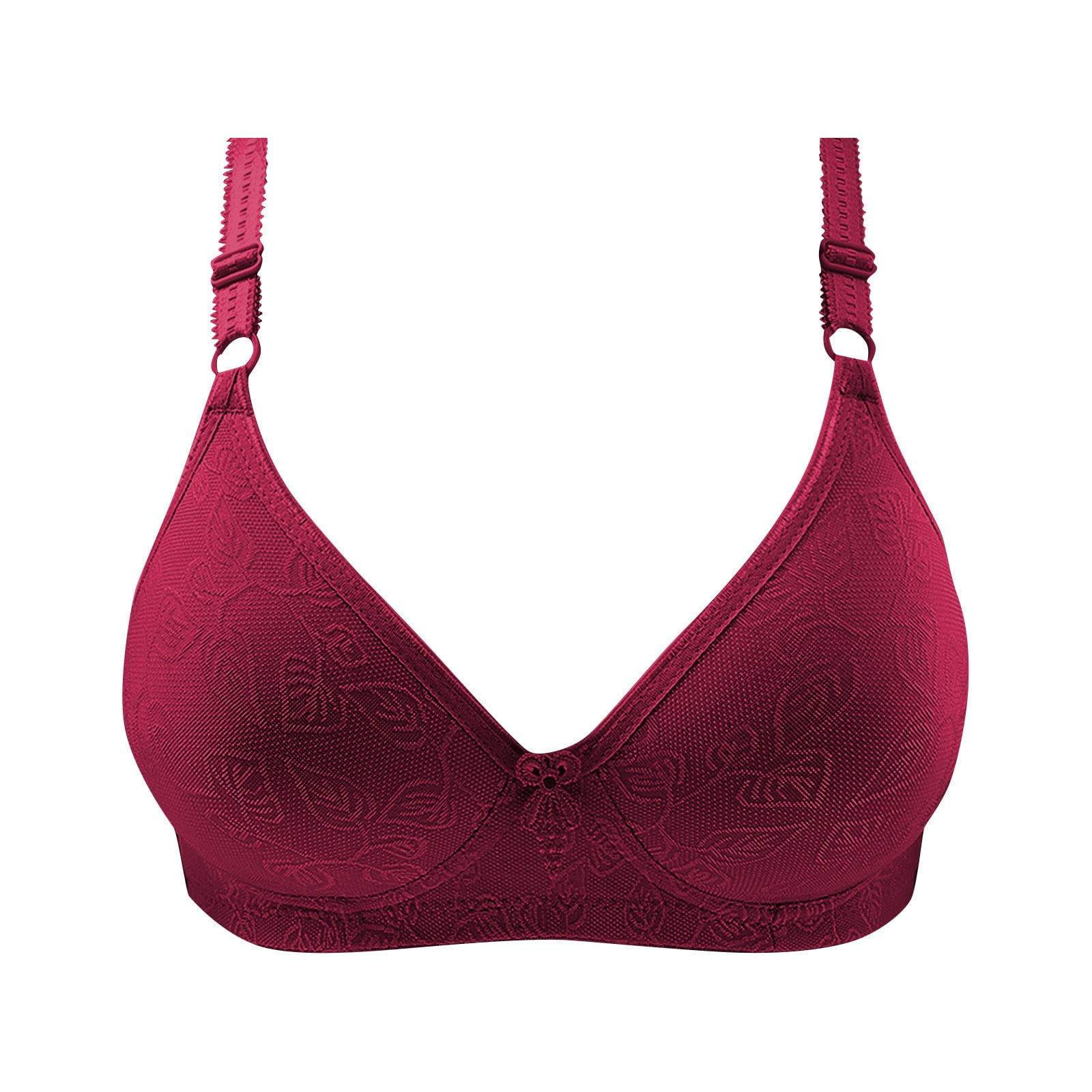 TQWQT Women Push Up Bra Plus Size No Underwire Soft Padding Lift Up T-Shirt  Bra Pink 34C