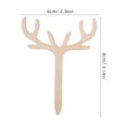 thumbnail image 2 of PTOOTP Wooden Deer Antlers Cake Toppers Beige Boho Inspired for Festive Charm, 2 of 7