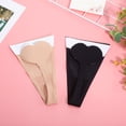 thumbnail image 4 of Tanga invisible sin tirantes para mujer, 2 unidades, sin costuras, elástica, transpirable, adhesiva, para vestidos de noche, talla L, 4 of 8