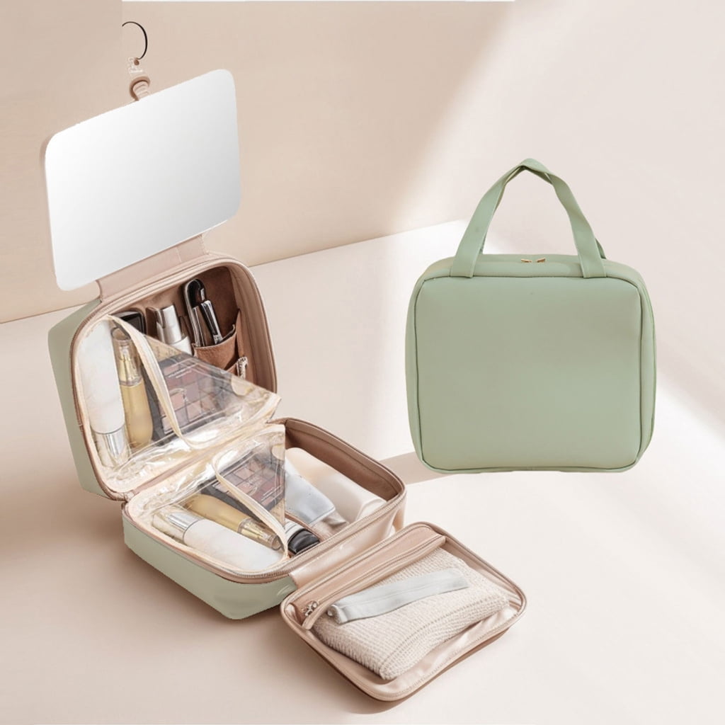 Toiletry Bag Travel Bag with Hanging Hook,Water Resistant Makeup Cosmetic Bag Travel Essential Travel Organizer Bag