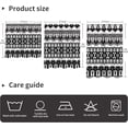 thumbnail image 6 of Boho Curtains 27 Inches Wide 36 Inches Length 2 Panels Black White Bohemian Rod Pocket Window Curtain Valances Modern Geometric Printed Curtains for Kitchen Bathroom, 6 of 6