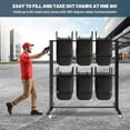 thumbnail image 7 of 84 Chairs Folding Chair Cart Heavy Duty Mobile Cart with Rubber Locking Wheels, Mobile Stackable Chair Dolly, 7 of 7