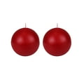 thumbnail image 4 of Zest Candle CBZ-030 4 in. Red Ball Candles -2pc-Box, 4 of 4