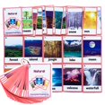 thumbnail image 1 of 23 unids/set regalos naturales para niños tarjetas Flash en inglés tarjeta de bolsillo juguetes educativos de aprendizaje para bebés Lachilly, 1 of 5