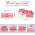 thumbnail image 3 of BSHAPPLUS® 236Pcs Cake Decorating Supplies Set,Cupcake Decorating Supplies with Storage Box,Pink Baking Supplies Tools,Piping Bags and Tips Set,Cake Pans,Frosting Bags,Icing Tips Pastry,Cake Scrapers, 3 of 10