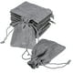 thumbnail image 1 of Uxcell 20 Pcs Bolsas de Yute con Cordón, 2.8 x 3.5 Pulgadas Bolsas de Favor para Joyas para Navidad, Acción de Gracias, Cumpleaños, Gris Plateado, 1 of 7