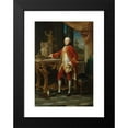 thumbnail image 2 of Pompeo Batoni 14x18 Black Modern Framed Museum Art Print Titled - Portrait of a Young Man (ca. 1760-65), 2 of 5
